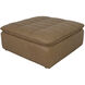 Lino 17.7 inch Tan Ottoman